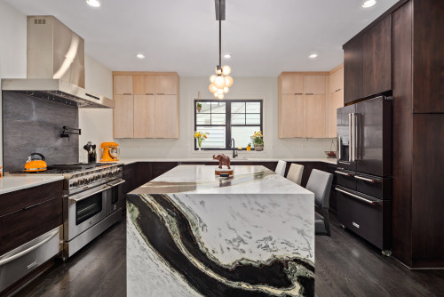 Waterfall countertop trend