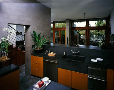 Minimalist kitchen photo in Los Angeles