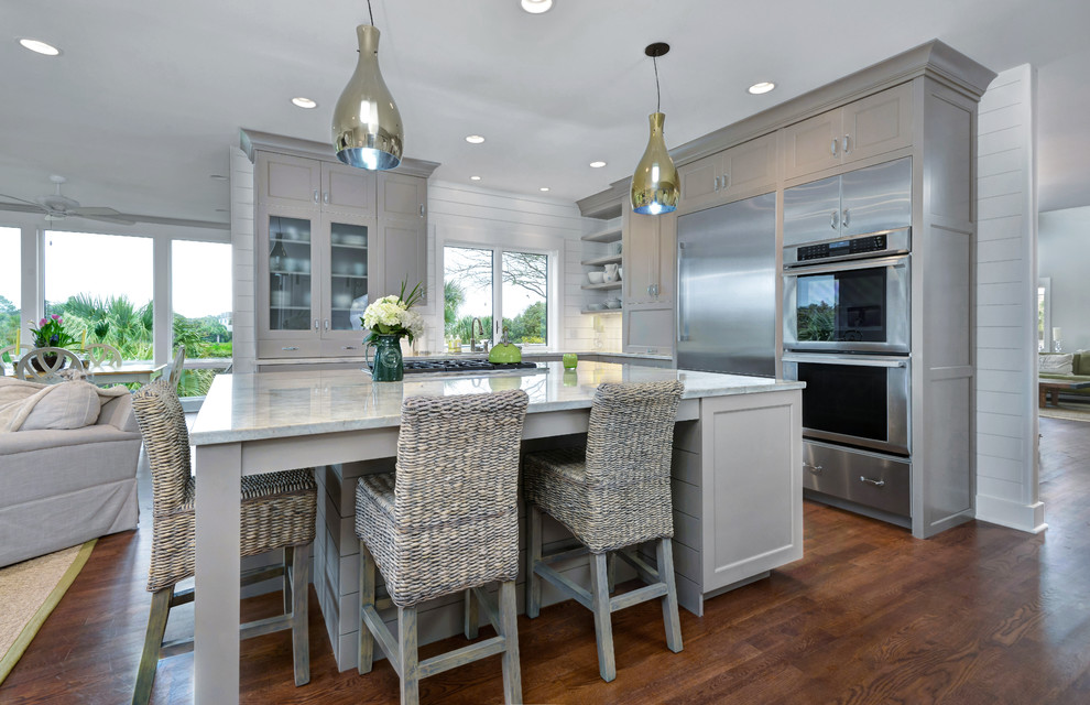 Stunning Beach Cottage Kitchen - Transitional - Kitchen ...
