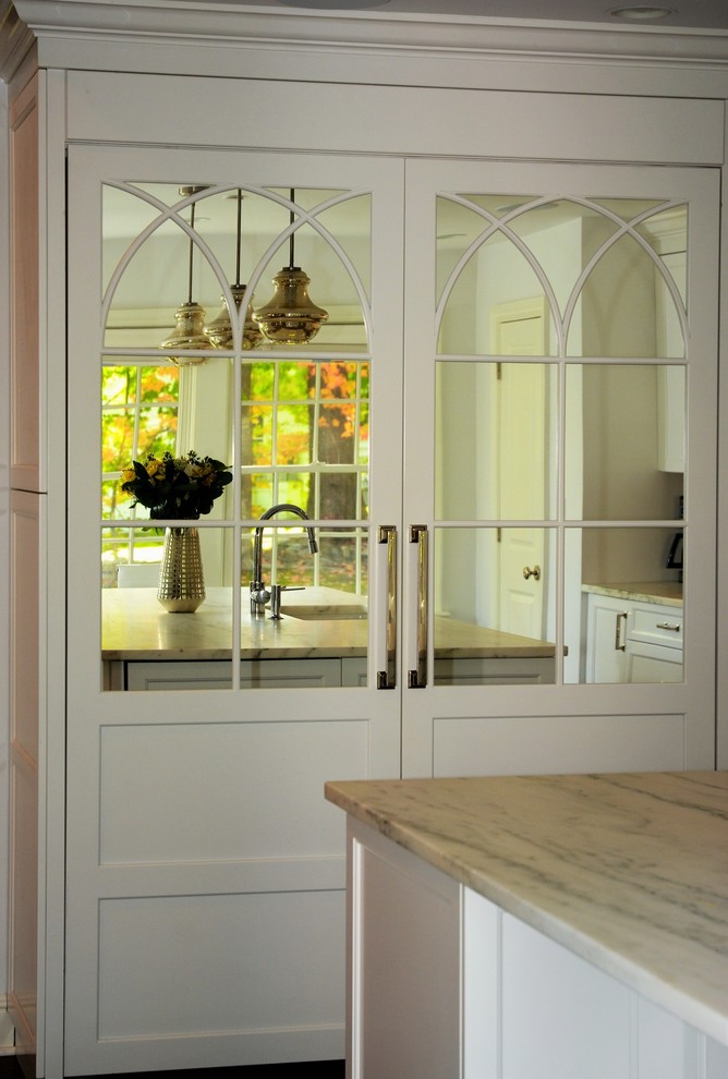 Stunning White Transitional Kitchen Transitional Kitchen New York by Zobel & Co