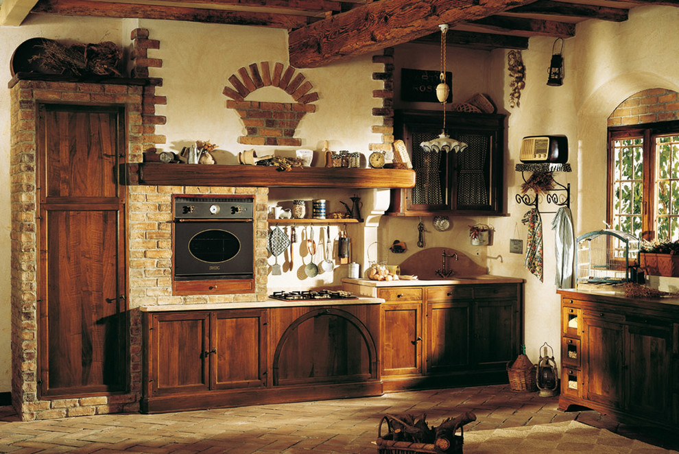 Rustic kitchen in New York.
