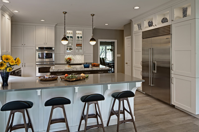 Stylish Mid Century Modern Kitchen Design Küche Chicago Von Drury Design Houzz 9131