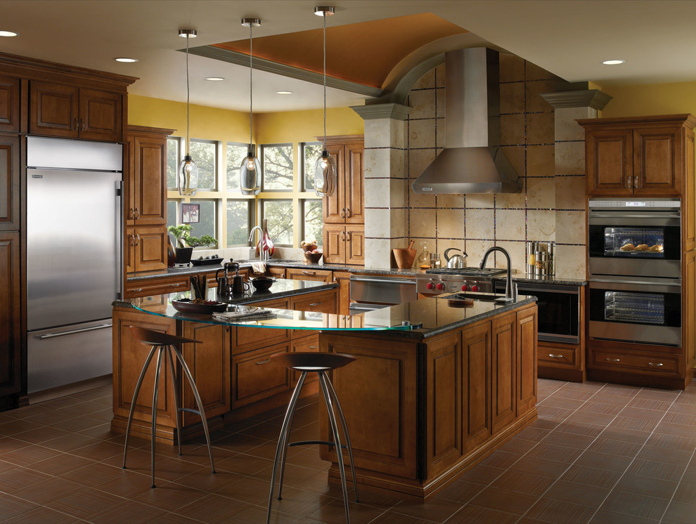 SubZero BI36U OverandUnder Refrigerator Modern Kitchen