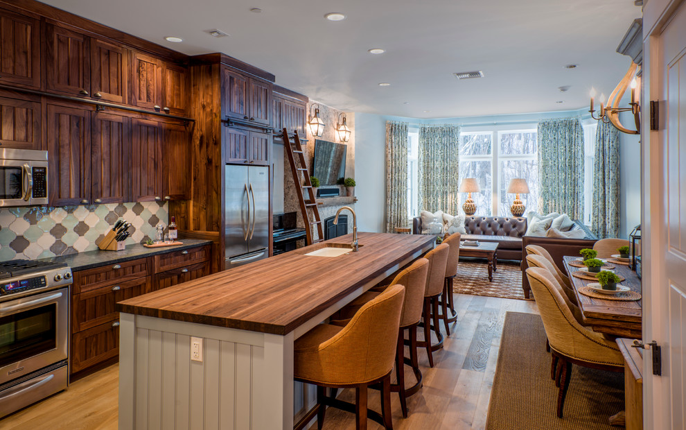 Sugarbush Vermont Ski Condo Rustic Kitchen Burlington by