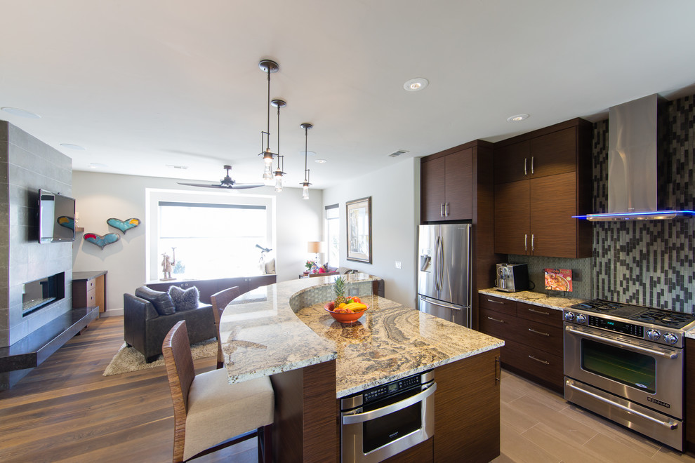 This is an example of a contemporary kitchen in San Luis Obispo.