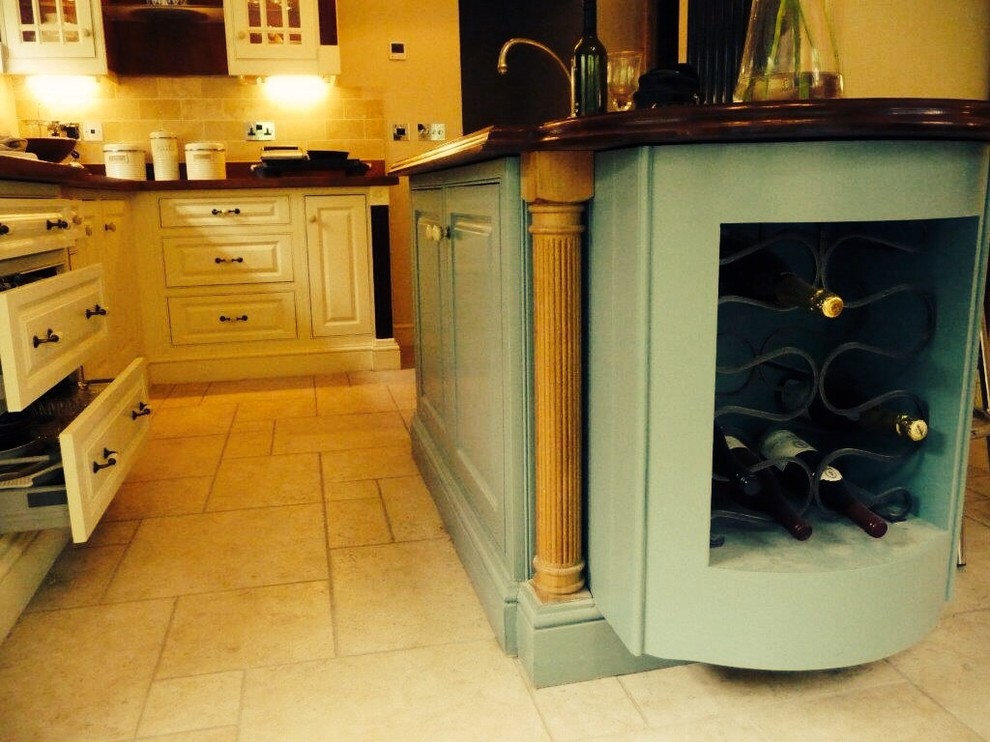 Photo of a medium sized traditional kitchen in London.