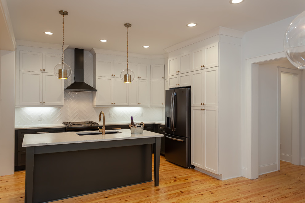 Sumter Street Historic Row House Modern Kitchen Charleston by