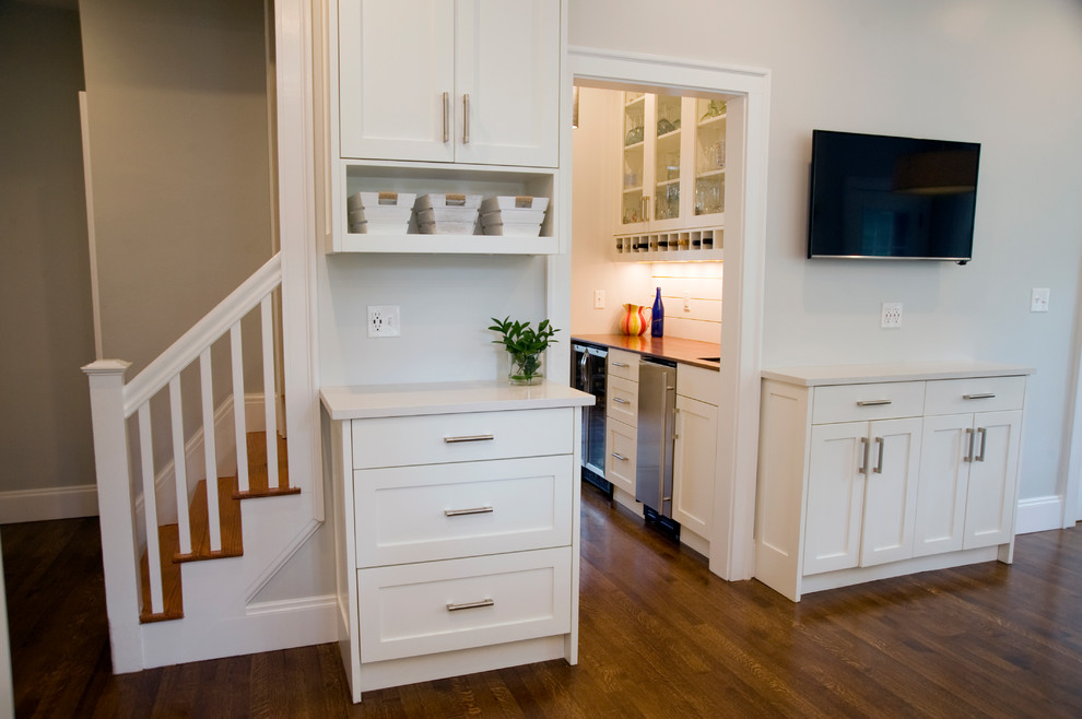 Sunny kitchen expansion with mudroom, pantry and half bath