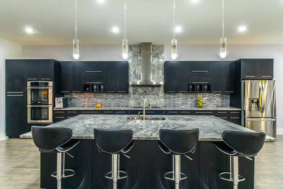This is an example of a contemporary kitchen in Charlotte.