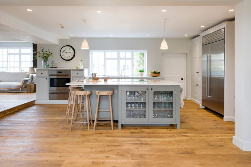 This is an example of a classic kitchen in Surrey.