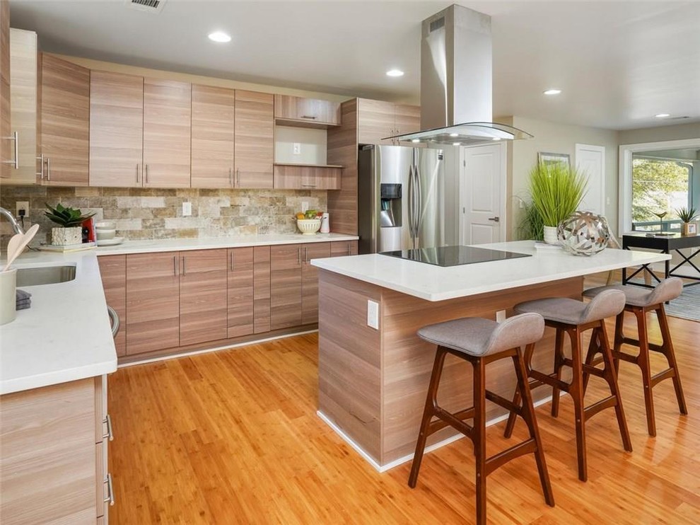 Sylvan Hills Modern Ranch Contemporáneo Cocina Atlanta de