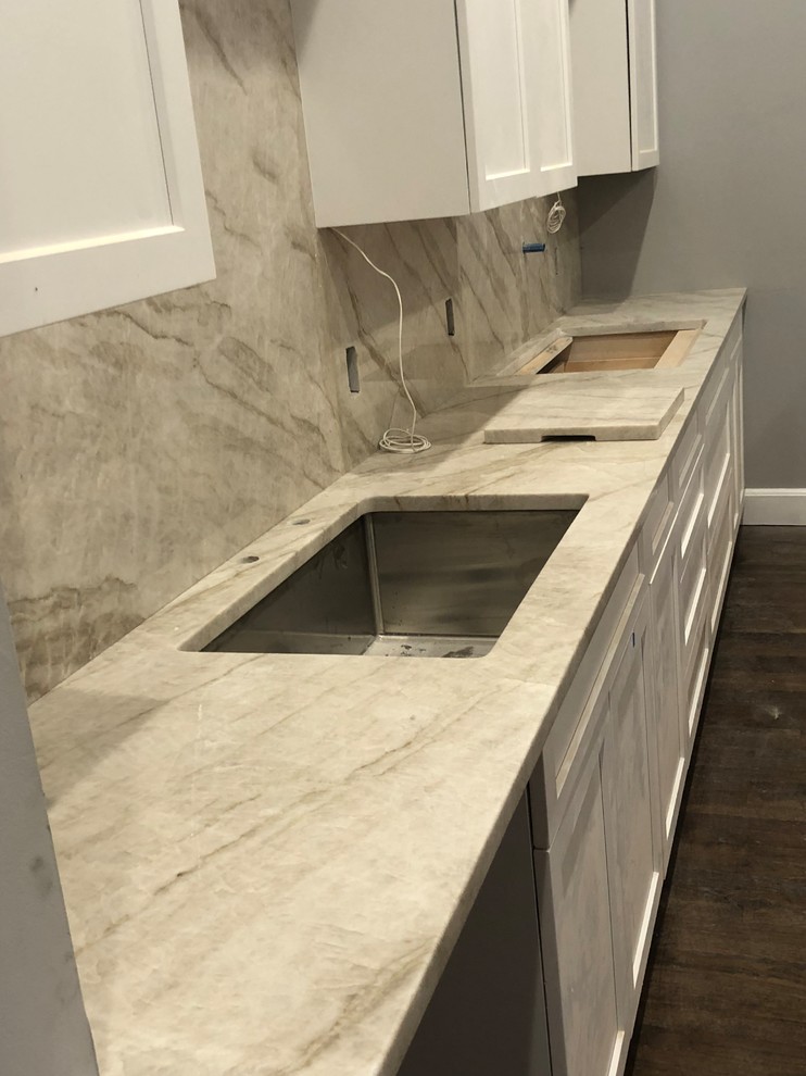 Taj Mahal Quartzite Boston Contemporary Kitchen Boston by Pablo Marble and Granite, LLC