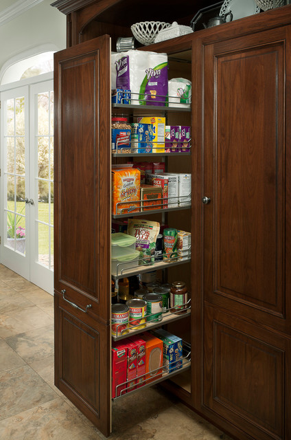 Tall Pull-out Pantry - Modern - Kitchen - Houston - by Cabinet Innovations