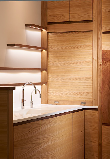 Tambour Door Open Contemporary Kitchen Surrey By Simon Thomas Pirie Ltd Houzz Uk