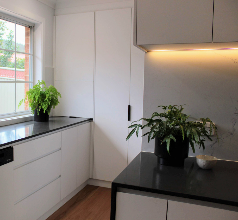 This is an example of a scandi kitchen in Canberra - Queanbeyan.