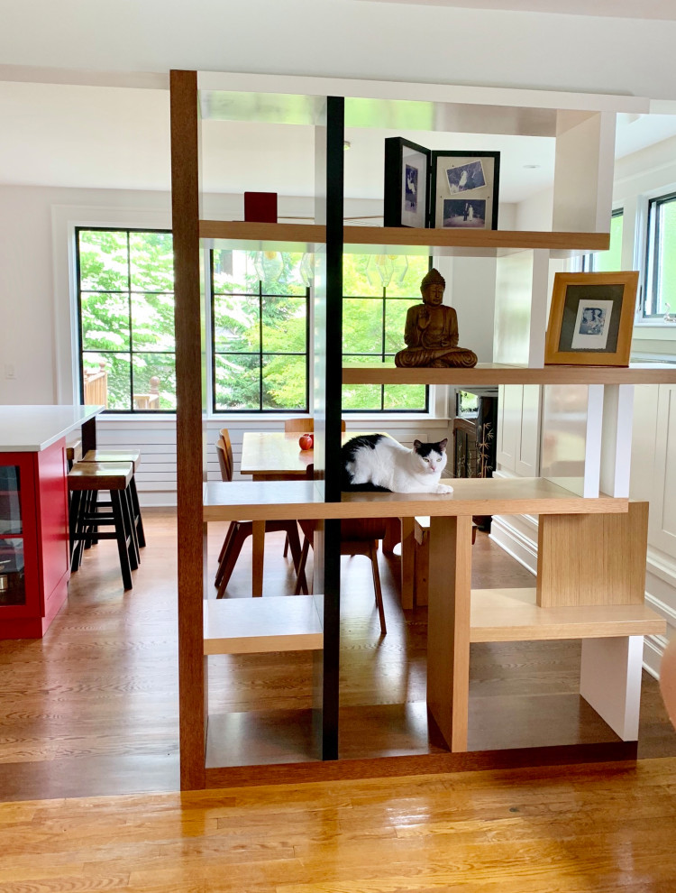 The Black & White & Cat Kitchen Modern Dining Room New York by