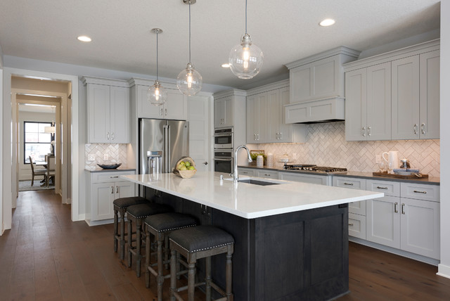 The Broadmoor Plymouth Mn Transitional Kitchen Minneapolis By Robert Thomas Homes Houzz Robert Thomas Homes Houzz, Kitchen Cabinets Plymouth Mn