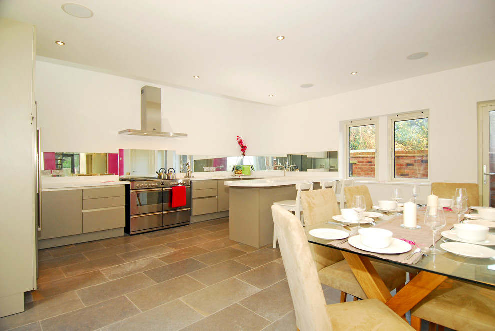 The Coach House Contemporary Kitchen Gloucestershire by Completion Interior Design