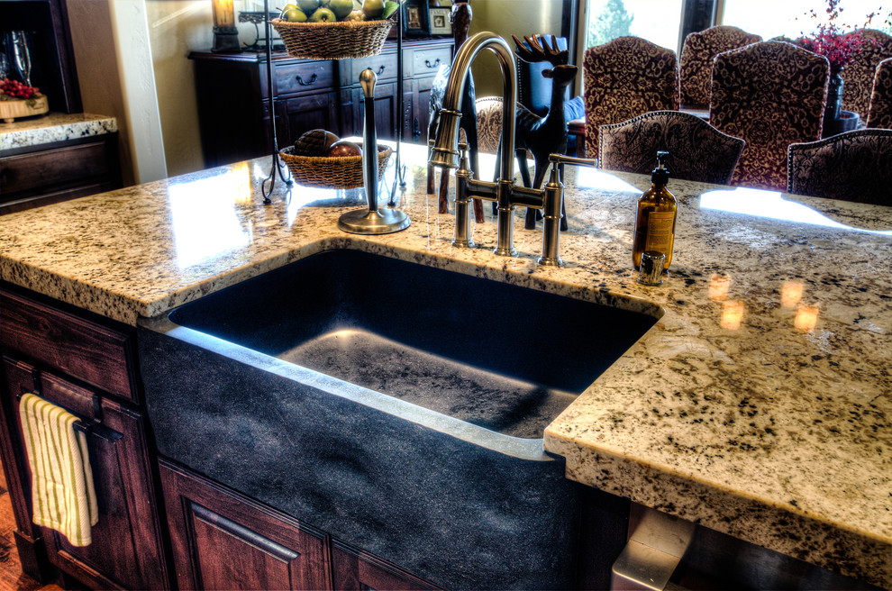 The Falcon Ridge Kitchen Sink Rustic Kitchen Seattle by Aspen