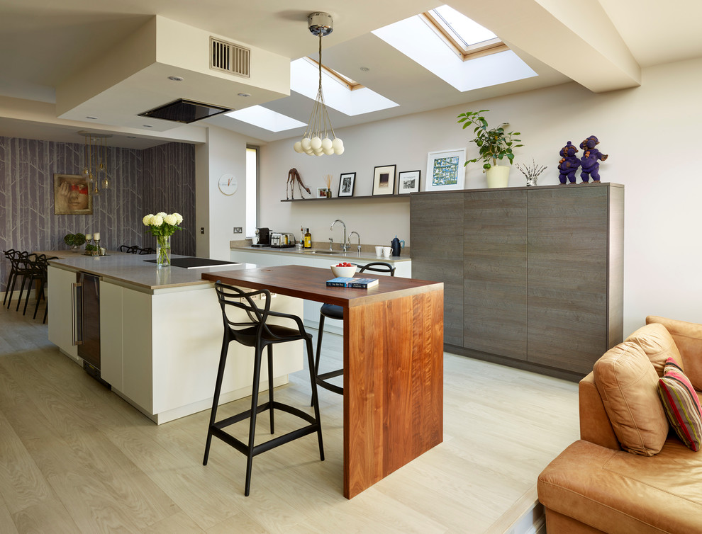 Design ideas for a large contemporary kitchen in Berkshire.