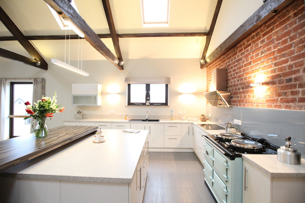 This is an example of a country kitchen in Devon.
