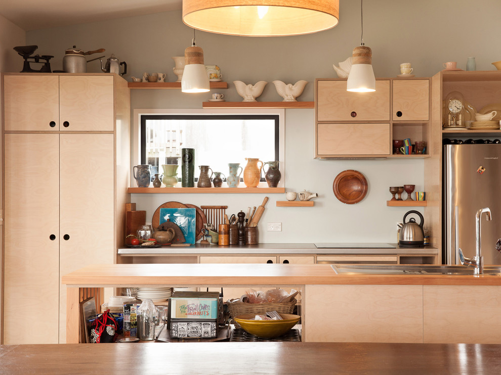 Kleine Moderne Küche in Auckland