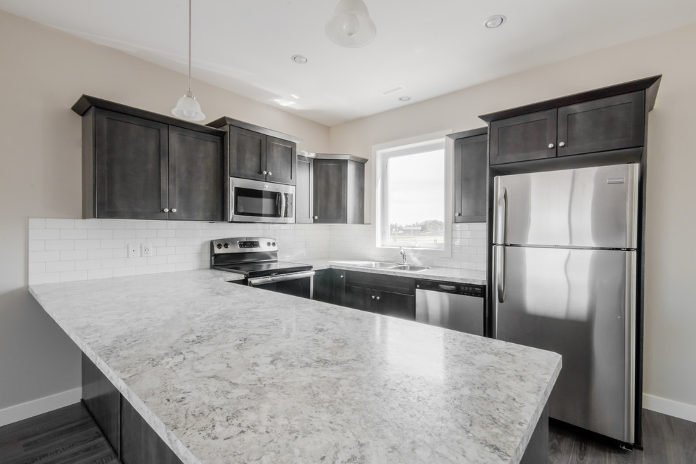 The Hera Unit 1 Transitional Kitchen Calgary by Janus Homes