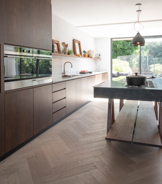 The Highgate Kitchen Contemporary Kitchen London By Naked Kitchens Houzz