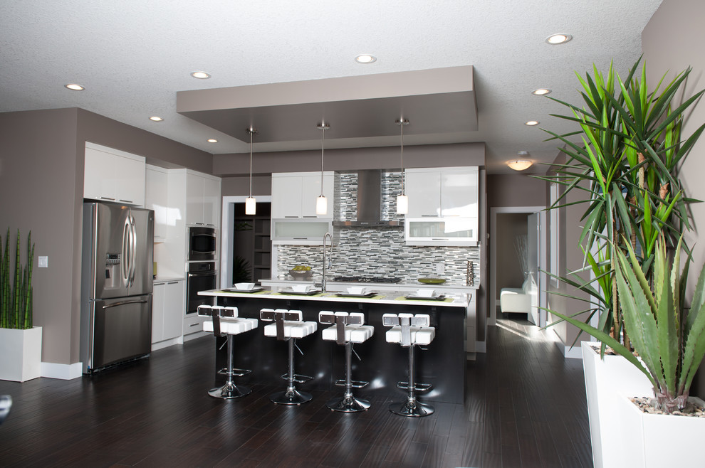 The Makayla Kitchen Contemporary Kitchen Edmonton by Vicky's