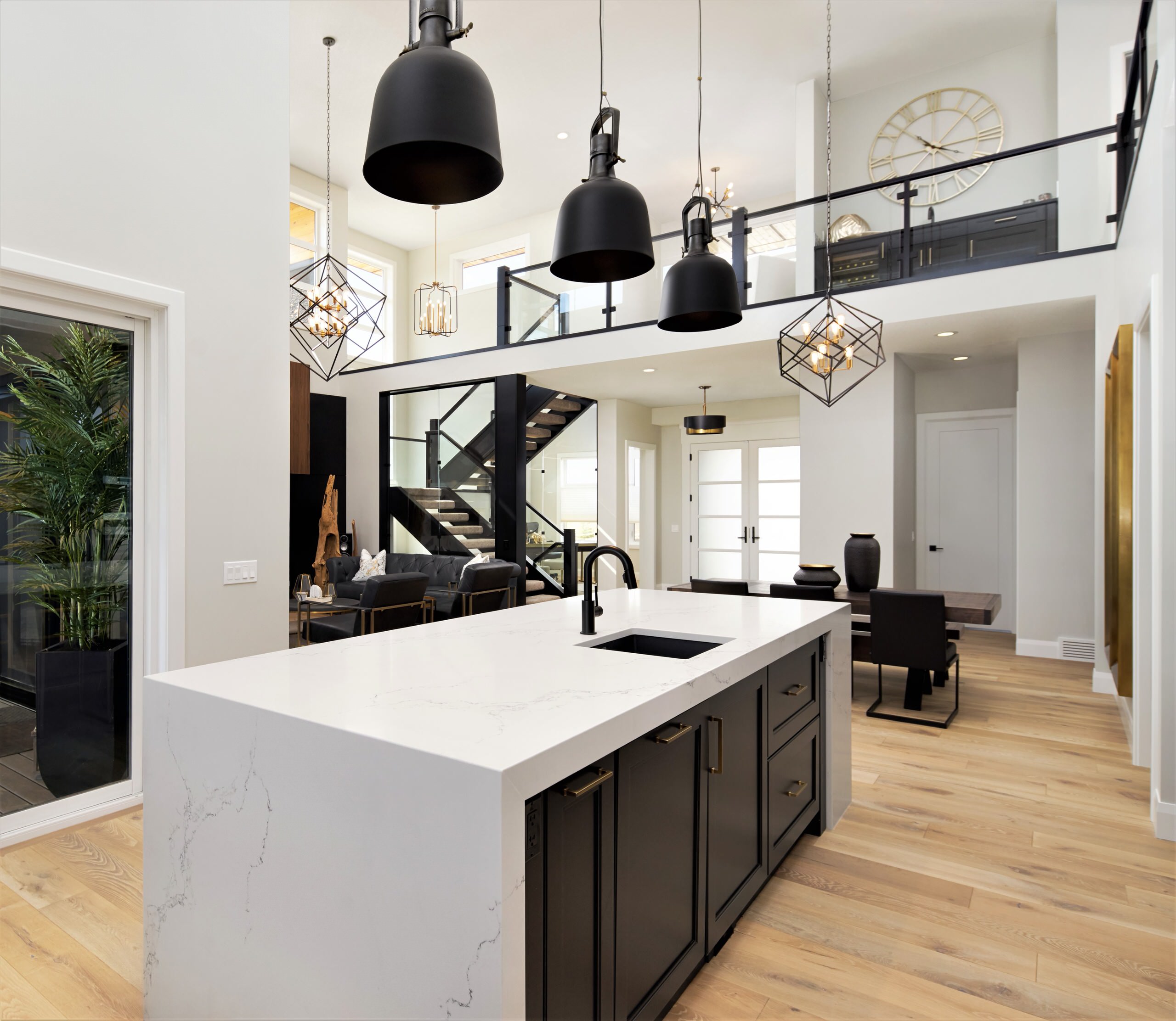 The Manhattan Showhome By Astoria Custom Homes Transitional Kitchen Calgary By Icon Stone Tile Houzz