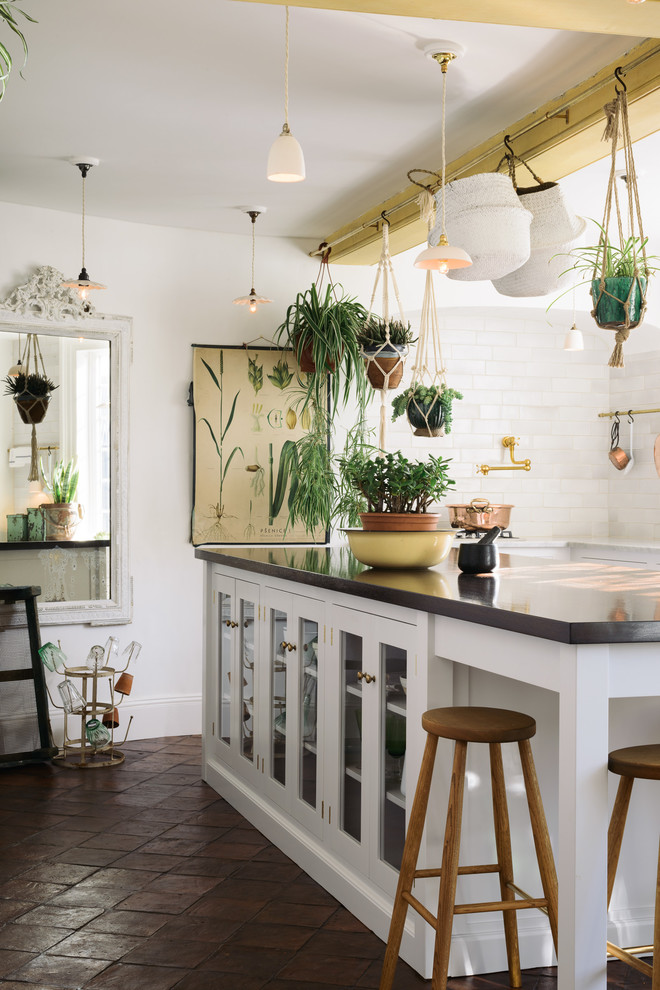 Kitchen - shabby-chic style kitchen idea in Other