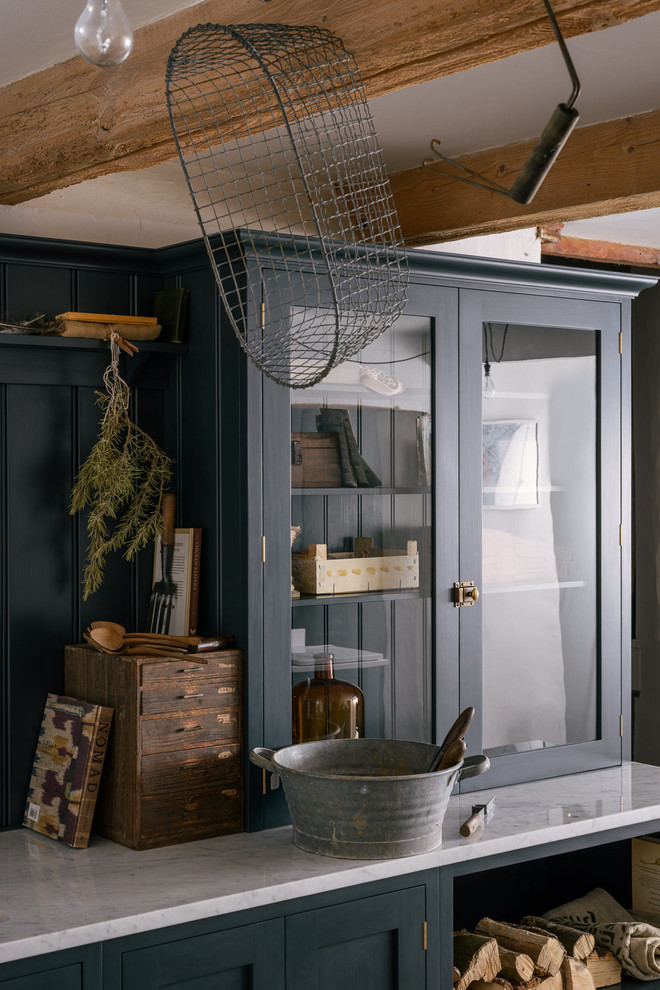 The Pantry Blue Utility Room by deVOL Kitchen Other by deVOL