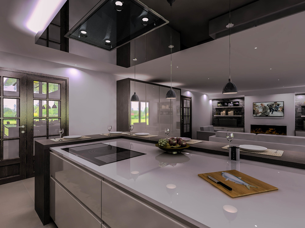 The Ridgeway, Radlett, Hertfordshire, WD7 Contemporary Kitchen