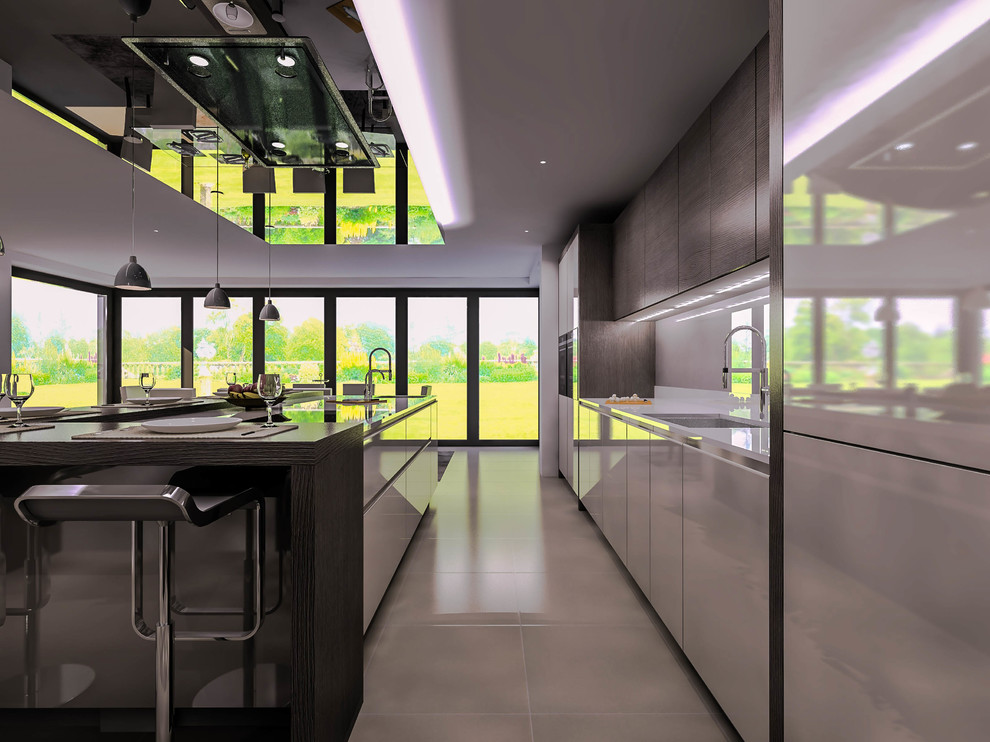 The Ridgeway, Radlett, Hertfordshire, WD7 Contemporary Kitchen