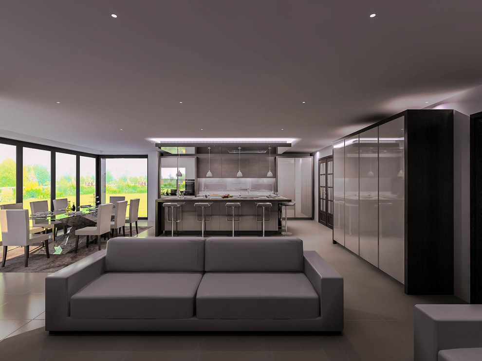 The Ridgeway, Radlett, Hertfordshire, WD7 Contemporary Kitchen