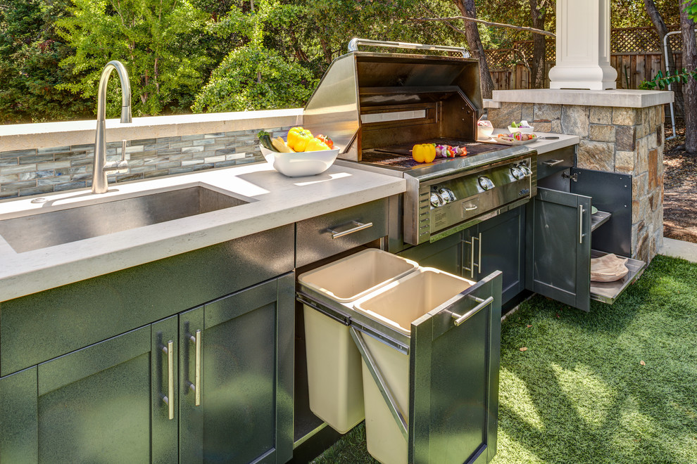 O Connor Contemporary Kitchen, Large Outdoor Kitchen Sinks