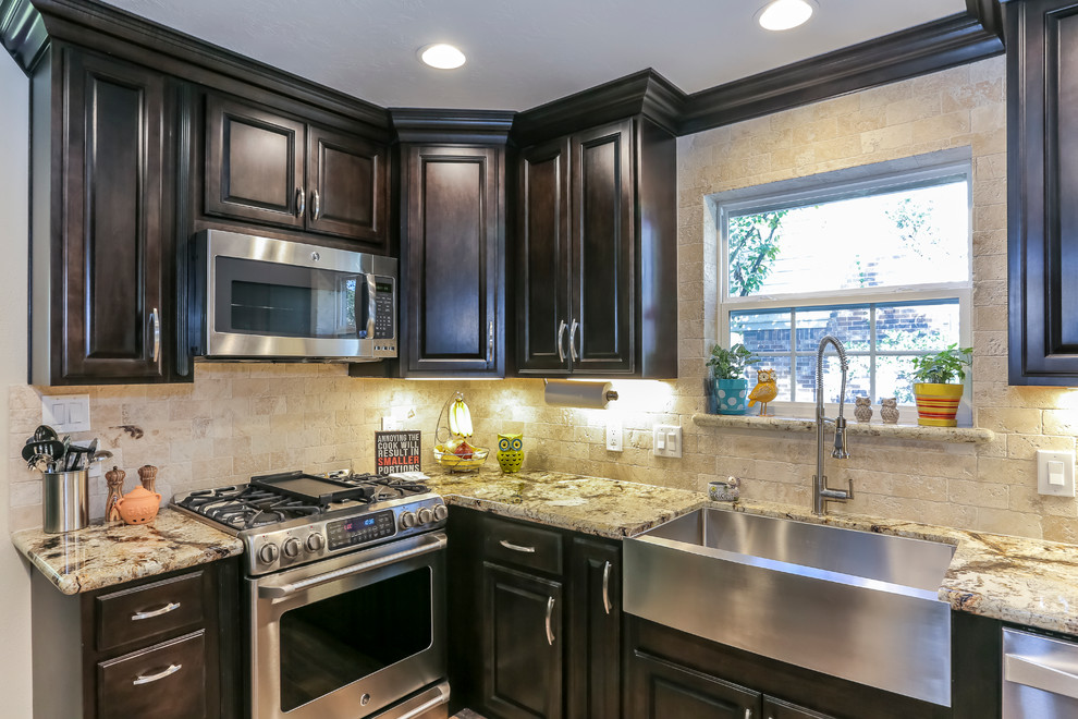 The Woodland Kitchen Remodel with schrock cabinrts and granite counter