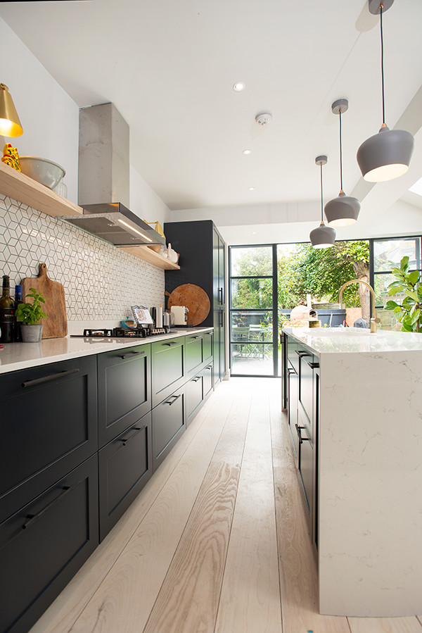 This is an example of a scandi kitchen in London.