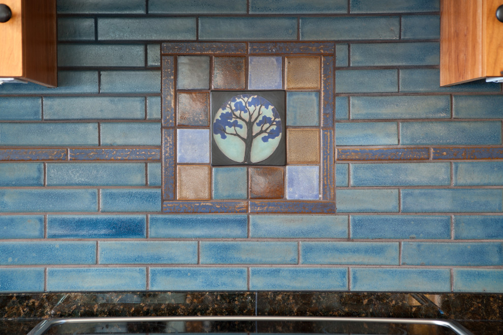 Tile Mural Behind Stove - Craftsman - Kitchen - Minneapolis - By Clay ...