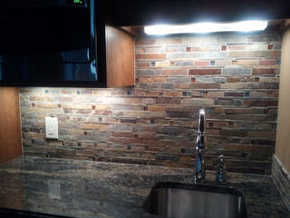 Mosaic Tile back splash - Contemporary - Kitchen - Seattle - by Christine  Suzuki, ASID, LEED AP