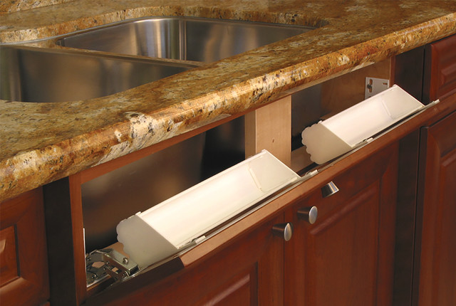 Tip-Out Tray at Kitchen Sink