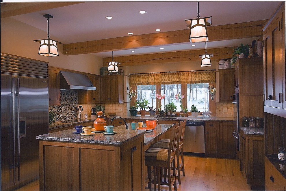 Timber frame kitchen designs Traditional Kitchen Denver by