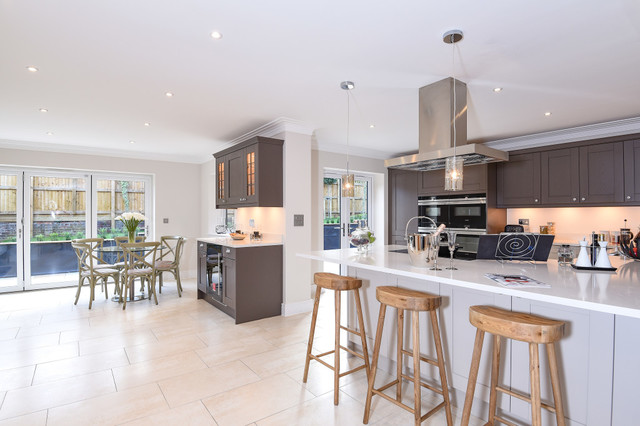 Timeless Grey Kitchen Diner - Traditional - Kitchen - Berkshire - by ...