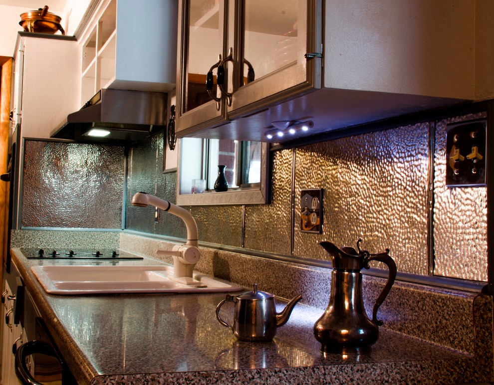 Tin Backsplash - Kitchen Backsplashes - Contemporary - Kitchen - Tampa ...