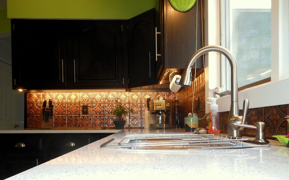 Tin Backsplash Kitchen Backsplashes Contemporary Kitchen Tampa