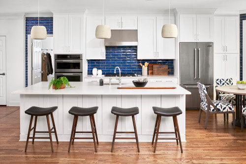 38+ White Cabinets with Blue Backsplash ( BEACHY VIBES )