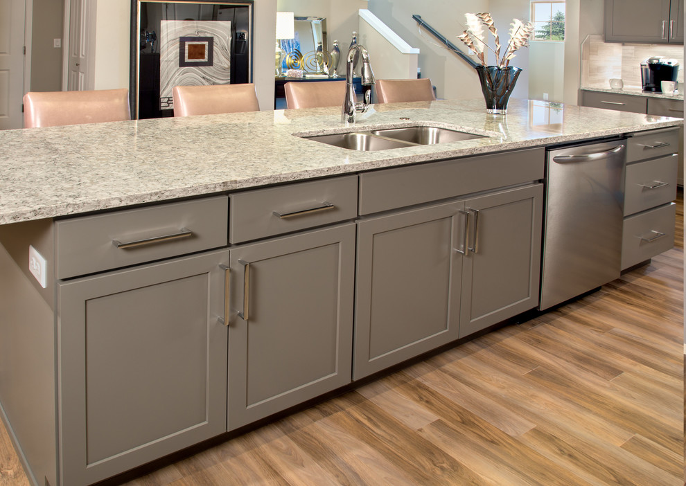 Today's Warm Grey Kitchen Other by Huntwood Custom Houzz
