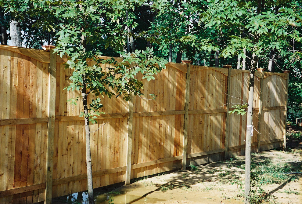 Tongue and Groove Vertical Board (Wood Privacy Fence) Traditional Kitchen Baltimore by