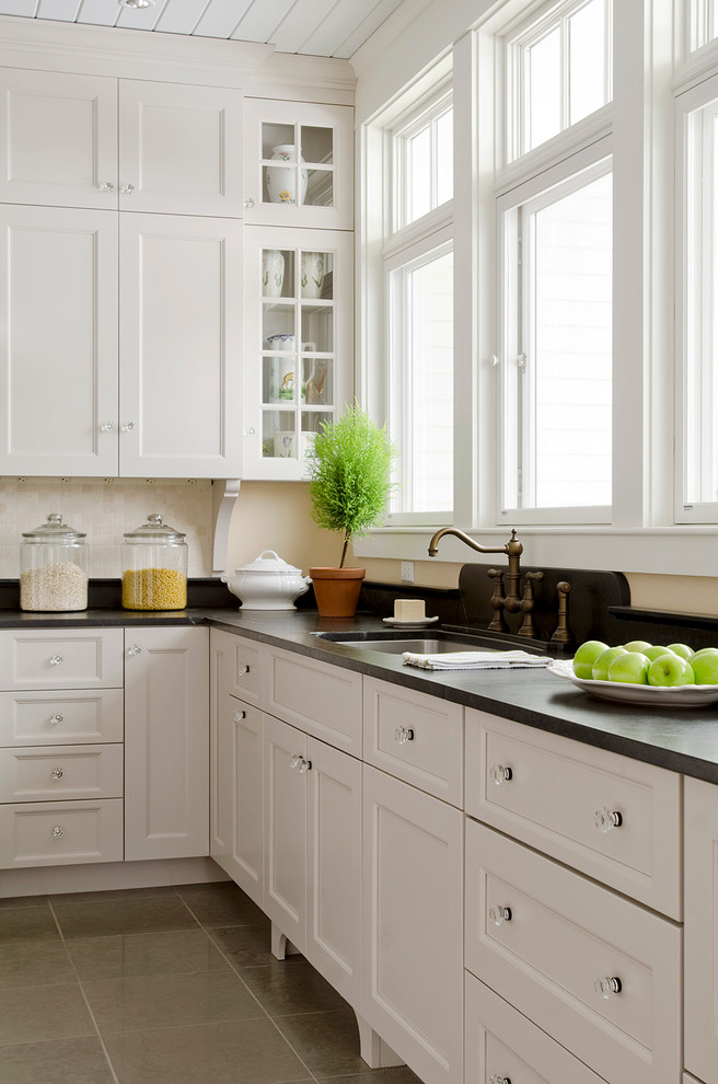 This is an example of a classic kitchen in Portland Maine.