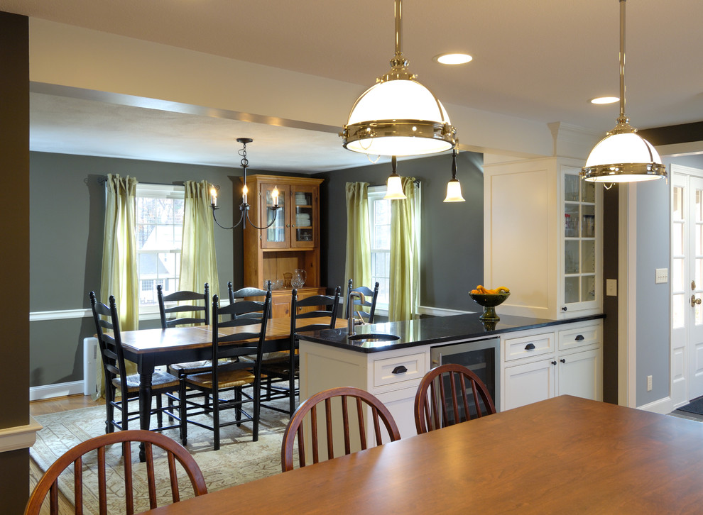 Traditional Kitchen & Dining Room remodel - remove wall between rooms ...